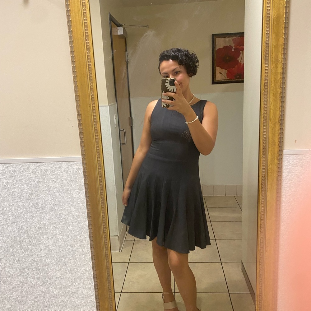 Calvin Klein flared office dress